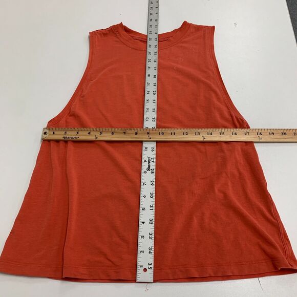 Lululemon All Yours Tank Top Womens 6 Orange Oversized Low Cut Sleeveless *READ - Picture 8 of 11